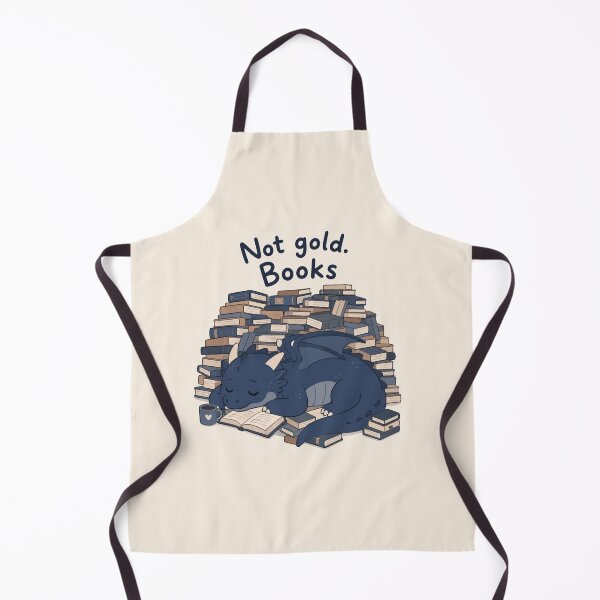 Item preview, Not Gold Books Dragon Book Hoarder Funny Fantasy Reader designed and sold by Yellowriversss.