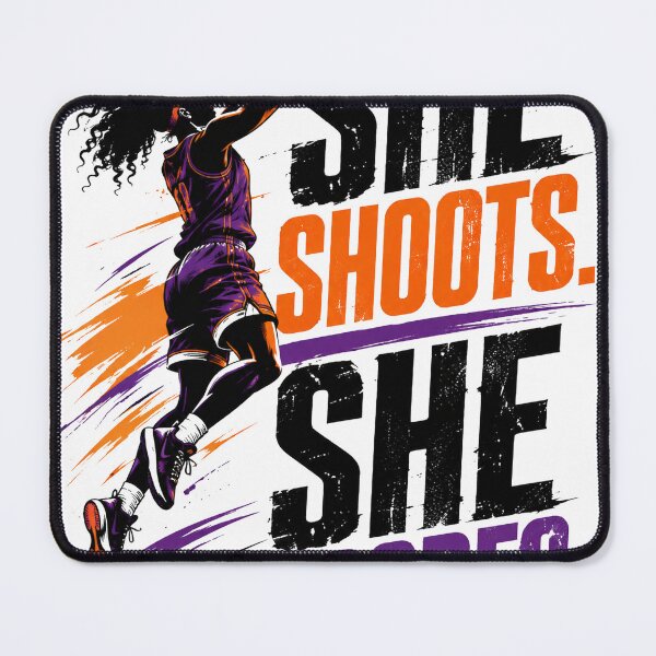 Item preview, She Shoots She Scores Women's Basketball Inspirational Graphic designed and sold by CKADigital.