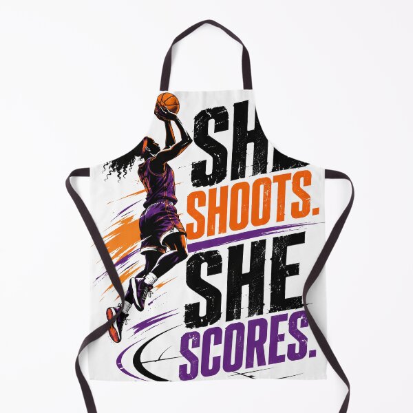Item preview, She Shoots She Scores Women's Basketball Inspirational Graphic designed and sold by CKADigital.