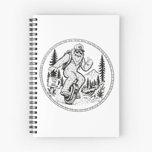 Item preview, Stoke this Way~Sasquatch on Electric Unicycle designed and sold by Catherine Harrison.