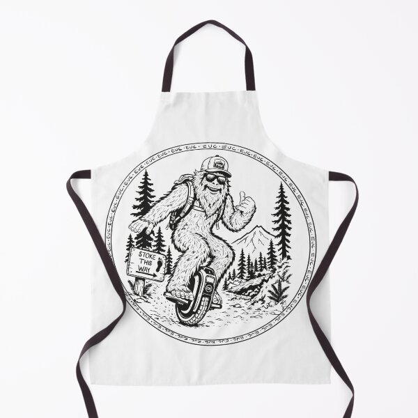 Item preview, Stoke this Way~Sasquatch on Electric Unicycle designed and sold by Catherine Harrison.