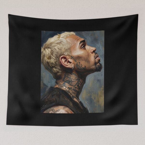 Item preview, Chris Brown Oil Painting designed and sold by maretsad.