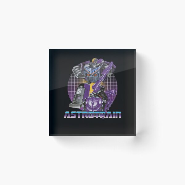 Item preview, Purple Triple Changer Robot Standing Beside Steam Locomotive Form designed and sold by A9Shop.