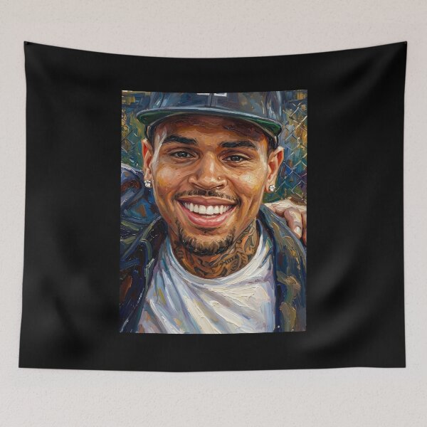 Item preview, Chris Brown Oil Painting designed and sold by maretsad.