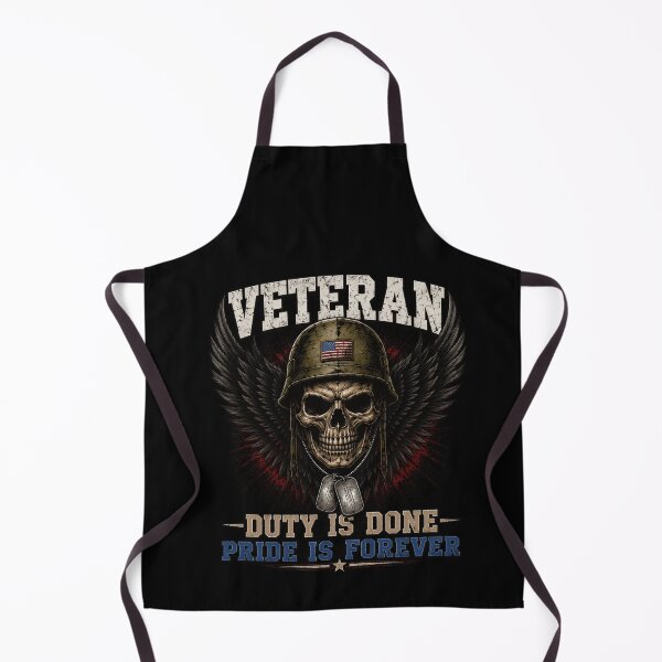 Item preview, Veteran Duty Is Done Pride Is Forever Skull designed and sold by markymaarty.