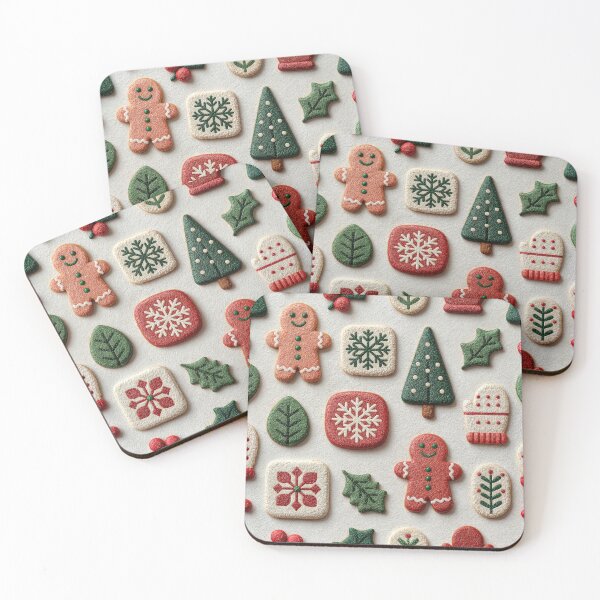 Item preview, Festive Holiday Gingerbread Cookie Pattern designed and sold by colorful-white.
