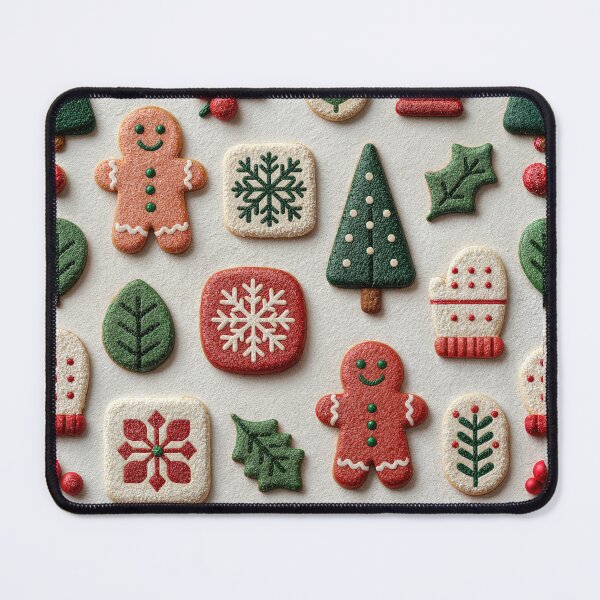 Item preview, Festive Holiday Gingerbread Cookie Pattern designed and sold by colorful-white.