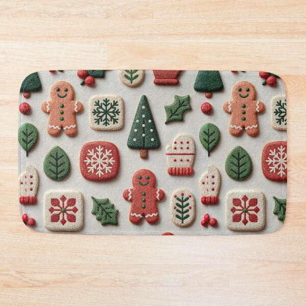 Item preview, Festive Holiday Gingerbread Cookie Pattern designed and sold by colorful-white.