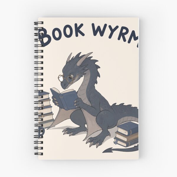 Item preview, Book Wyrm Dragon Reader Funny Bookworm Fantasy Introvert Art designed and sold by Yellowriversss.