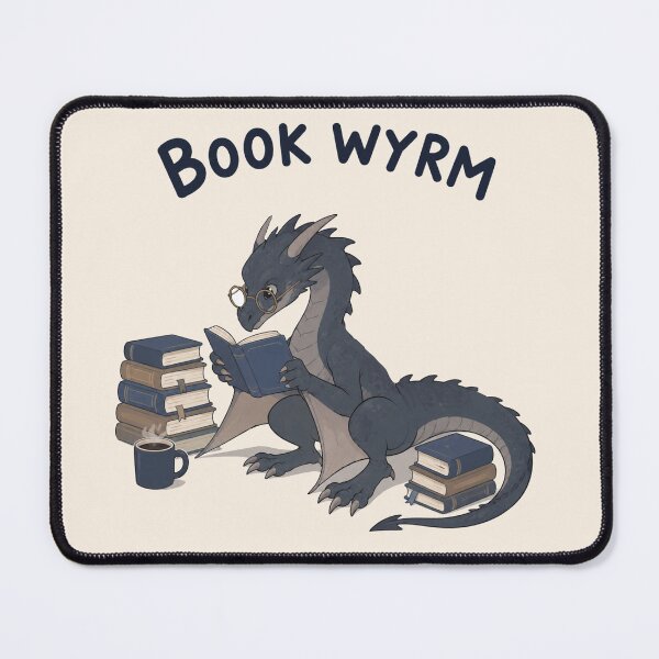 Item preview, Book Wyrm Dragon Reader Funny Bookworm Fantasy Introvert Art designed and sold by Yellowriversss.