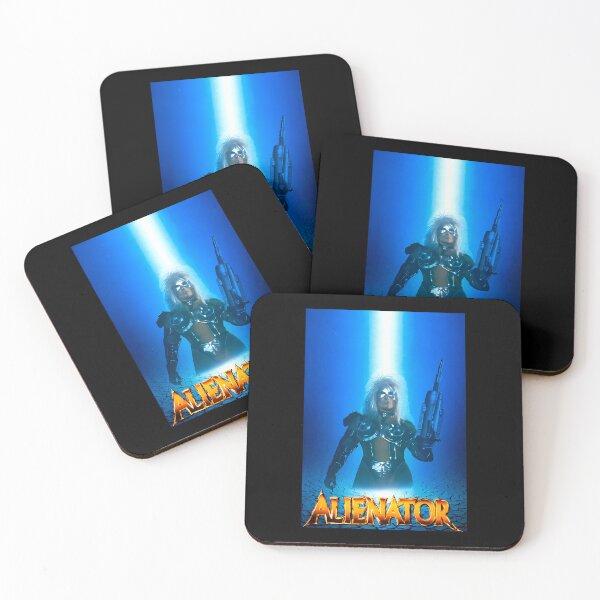 Item preview, Silver Armored Female Cyborg Holding Energy Weapon designed and sold by A9Shop.