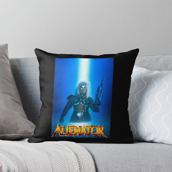 Item preview, Silver Armored Female Cyborg Holding Energy Weapon designed and sold by A9Shop.