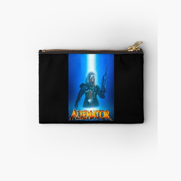 Item preview, Silver Armored Female Cyborg Holding Energy Weapon designed and sold by A9Shop.
