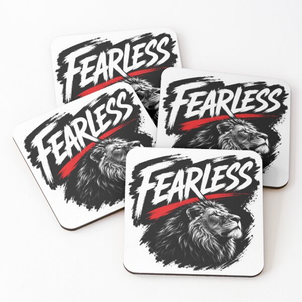 Item preview, Fearless motivational lion designed and sold by MR4me.