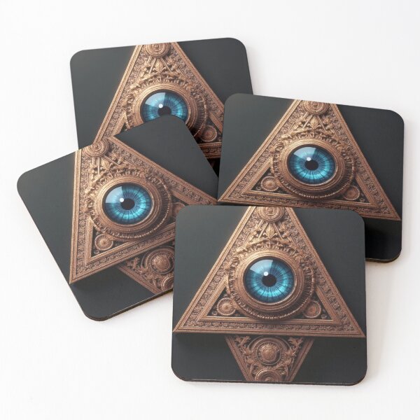 Item preview, The all-seeing eye of the golden triangle designed and sold by Mianku | Für das Leben.