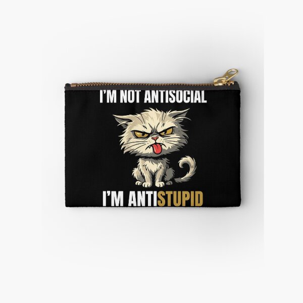 Item preview, I'm Not Antisocial I'm Anti Stupid Grumpy Cat designed and sold by Sekla-Studio.
