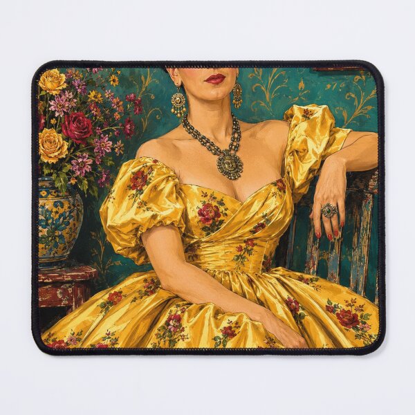 Item preview, Seated Frida With Yellow Dress designed and sold by reggiemercedes.