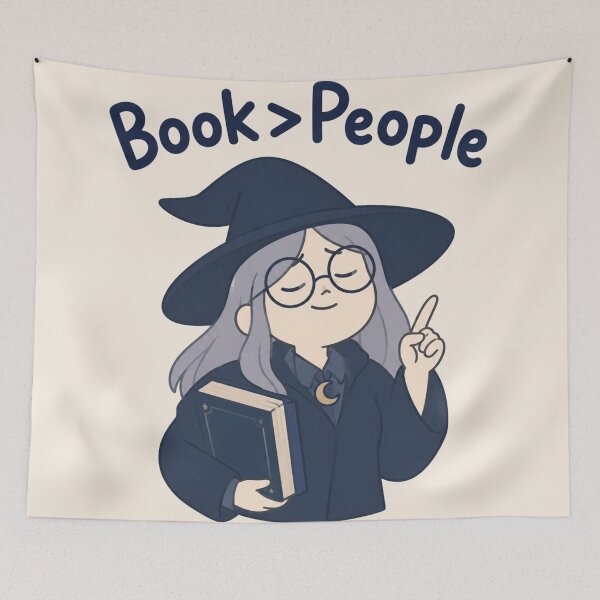Item preview, Book > People Introvert Witch Antisocial Witchy Reader designed and sold by Yellowriversss.