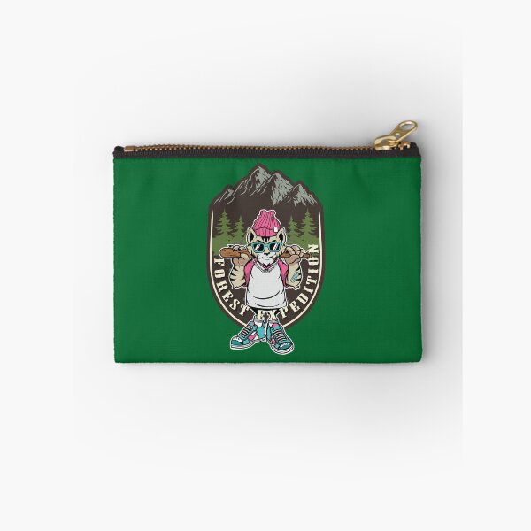 Item preview, Retro Wildcat Forest Expedition Badge designed and sold by merona-design.