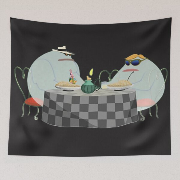 Item preview, Mr. White and Mr. White Having Dinner designed and sold by QueenAlicorn.