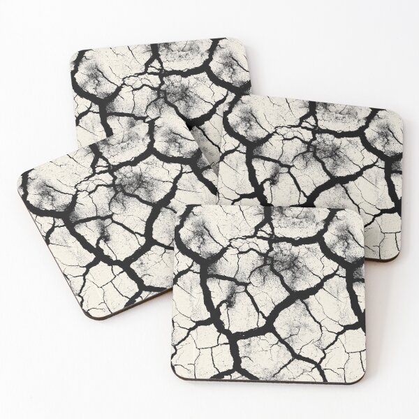 Item preview, Bold Black Fissures on Stark White designed and sold by Piotrek0001.