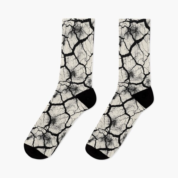 Item preview, Bold Black Fissures on Stark White designed and sold by Piotrek0001.