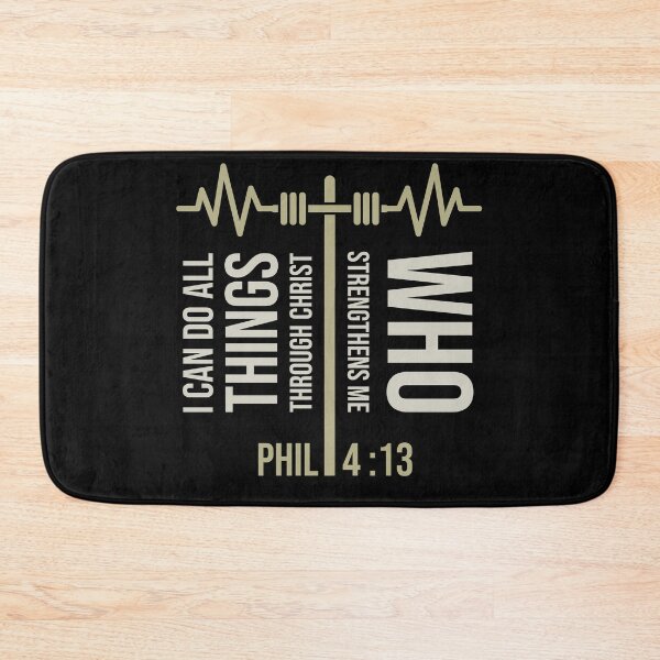 Item preview, I Can Do All Things Philippians 4:13 - Christian Gym designed and sold by Bezuiden.