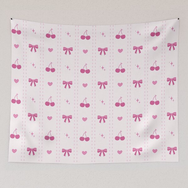Item preview, Coquette Cherry And Bows Pattern designed and sold by MiaBellaGirl.