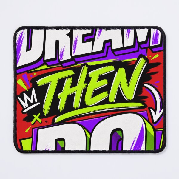Item preview, Dream Then Go – Motivational Inspirational Typography Design designed and sold by VasiArtLab.