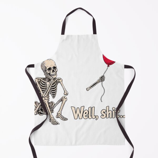 Item preview, Well Shit Skeleton and Red Balloon designed and sold by KireVeronica.