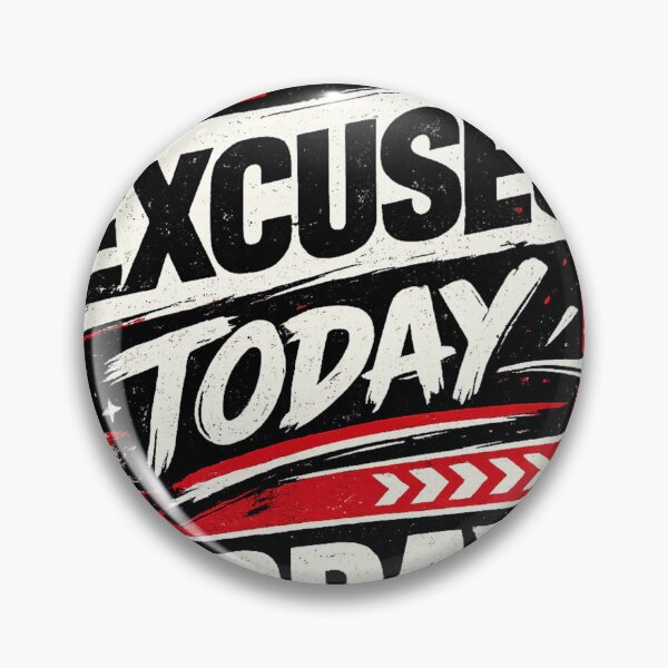 Item preview, No Excuses – Bold Motivational Typography Design designed and sold by VasiArtLab.