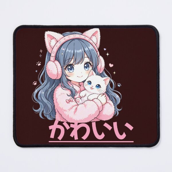 Item preview, ​Cute Anime Cat Girl Kawaii Aesthetic  designed and sold by zenithdecalco.