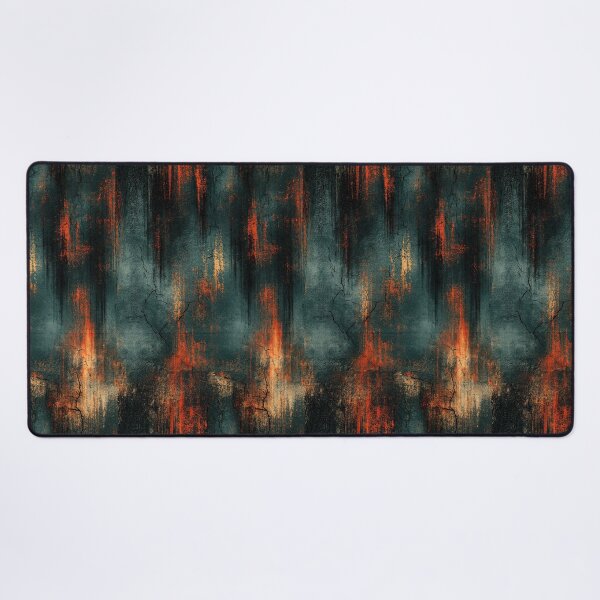 Item preview, Industrial Teal and Rust Weathered Metal designed and sold by Piotrek0001.
