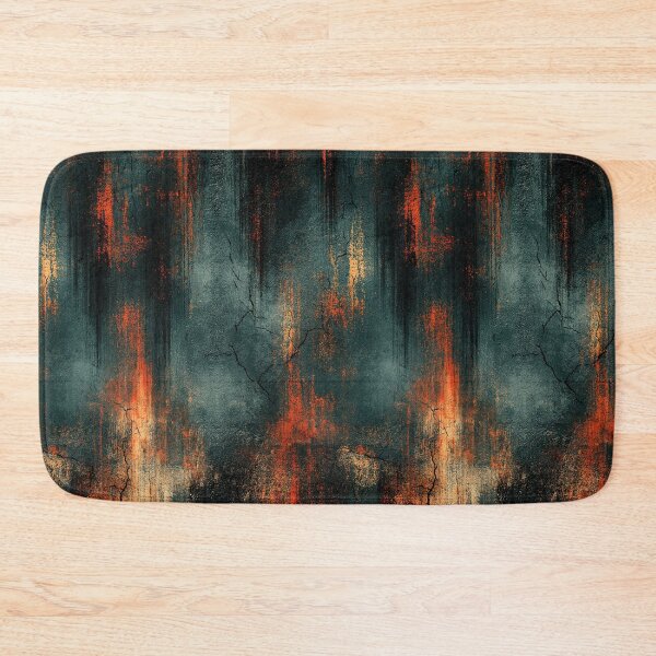 Item preview, Industrial Teal and Rust Weathered Metal designed and sold by Piotrek0001.