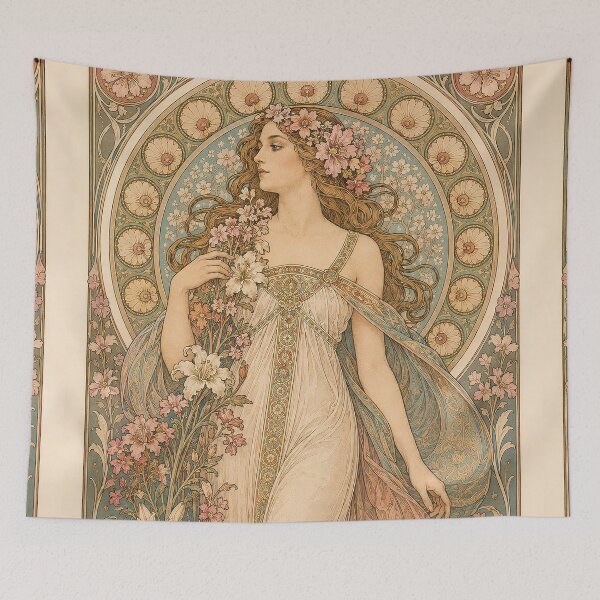 Item preview, Mucha Spring 1896 designed and sold by maniacfitness.