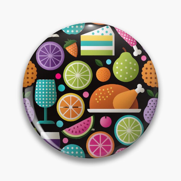 Item preview, Vibrant Geometric Feast Food and Drink Pattern designed and sold by colorful-white.