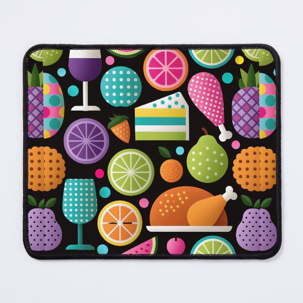 Item preview, Vibrant Geometric Feast Food and Drink Pattern designed and sold by colorful-white.