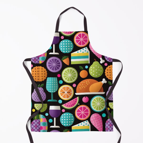 Item preview, Vibrant Geometric Feast Food and Drink Pattern designed and sold by colorful-white.
