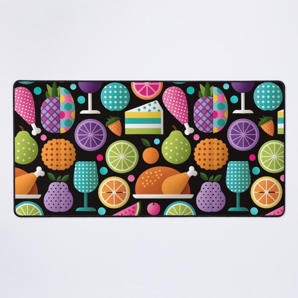 Item preview, Vibrant Geometric Feast Food and Drink Pattern designed and sold by colorful-white.