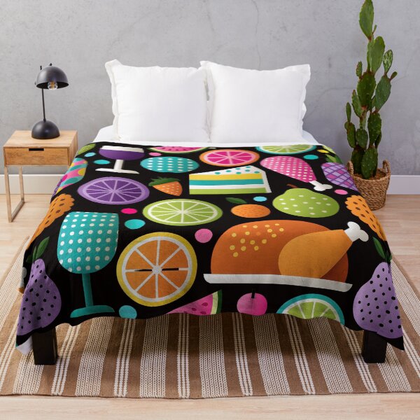 Item preview, Vibrant Geometric Feast Food and Drink Pattern designed and sold by colorful-white.