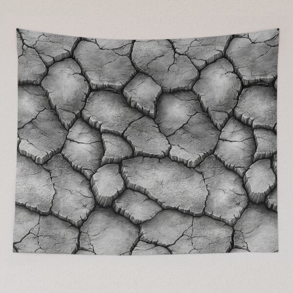 Item preview, Grey Dried Mud Crust Organic Pattern designed and sold by Piotrek0001.