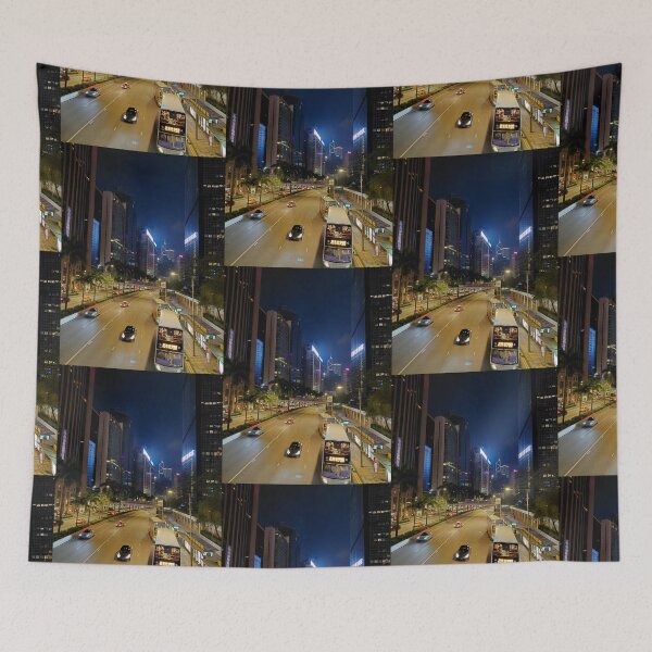 Item preview, Neon Metropolis: Hong Kong Urban Traffic at Night designed and sold by pbchan.