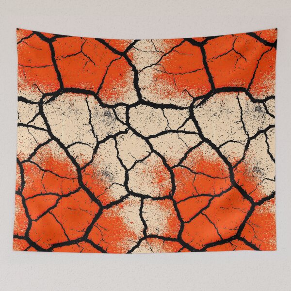 Item preview, Fiery Burnt Earth Crusted Texture designed and sold by Piotrek0001.