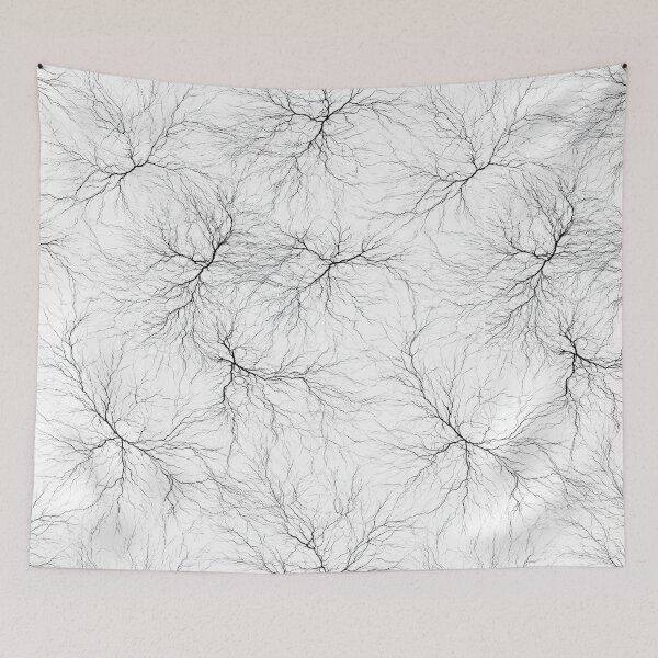 Item preview, Fine Black Root Fissures on White designed and sold by Piotrek0001.