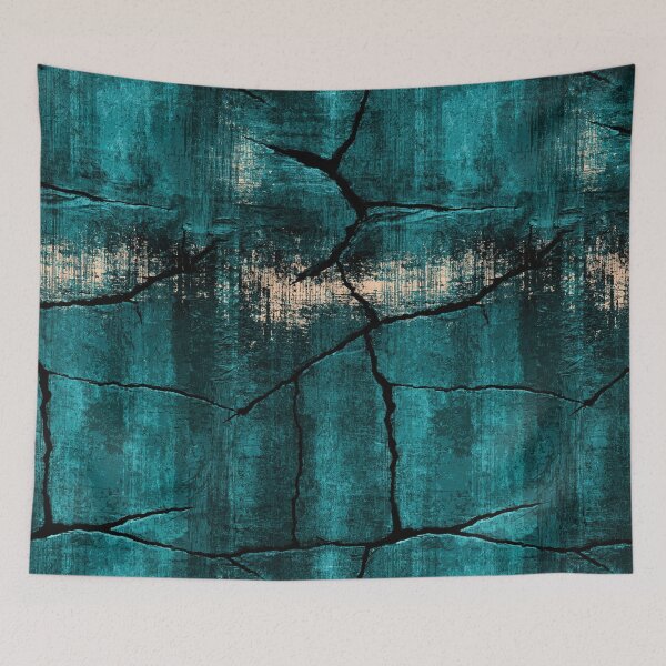 Item preview, Aged Verdigris Blue Cracked Facade designed and sold by Piotrek0001.