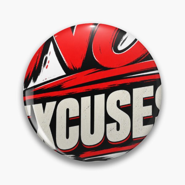 Item preview, No Excuses – Bold Motivational Typography Design designed and sold by VasiArtLab.