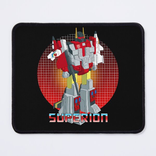 Item preview, Large Red And White Combiner Robot Holding Rifle On Red Grid Background designed and sold by omarDESAIN.