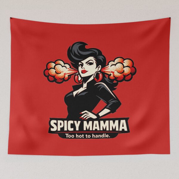 Item preview, Spicy Mamma – Too Hot To Handle designed and sold by KungPowUnicorn.