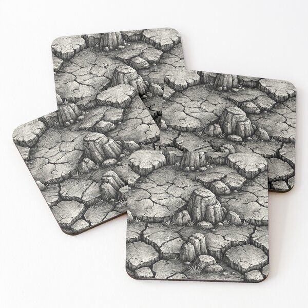 Item preview, 3D Geometric Parched Soil Abstract designed and sold by Piotrek0001.