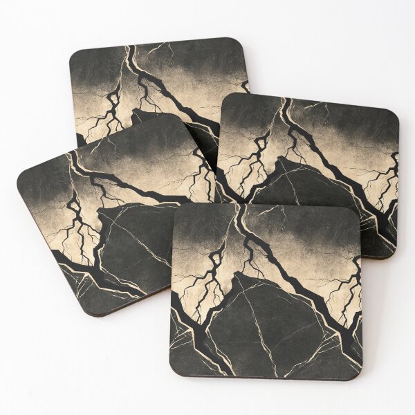 Item preview, Obsidian and Gold Shard Abstract Art designed and sold by Piotrek0001.